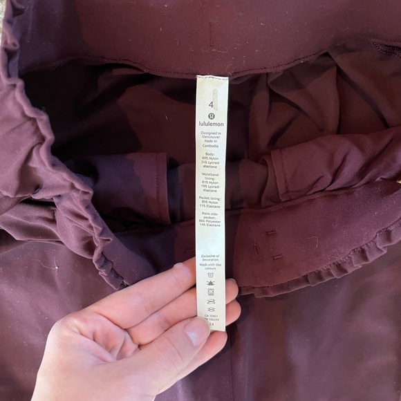 Maroon Drawstring Pants - Picture 3 of 4